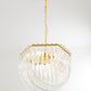 Aurora Chandelier Clear Curved Tiered