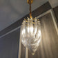 Aurora Chandelier Clear Curved Tiered