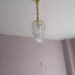 Aurora Chandelier Clear Curved Tiered