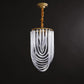 Aurora Chandelier Clear Curved Tiered
