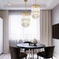 Aurora Chandelier Clear Curved Tiered
