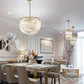 Aurora Chandelier Clear Curved Tiered