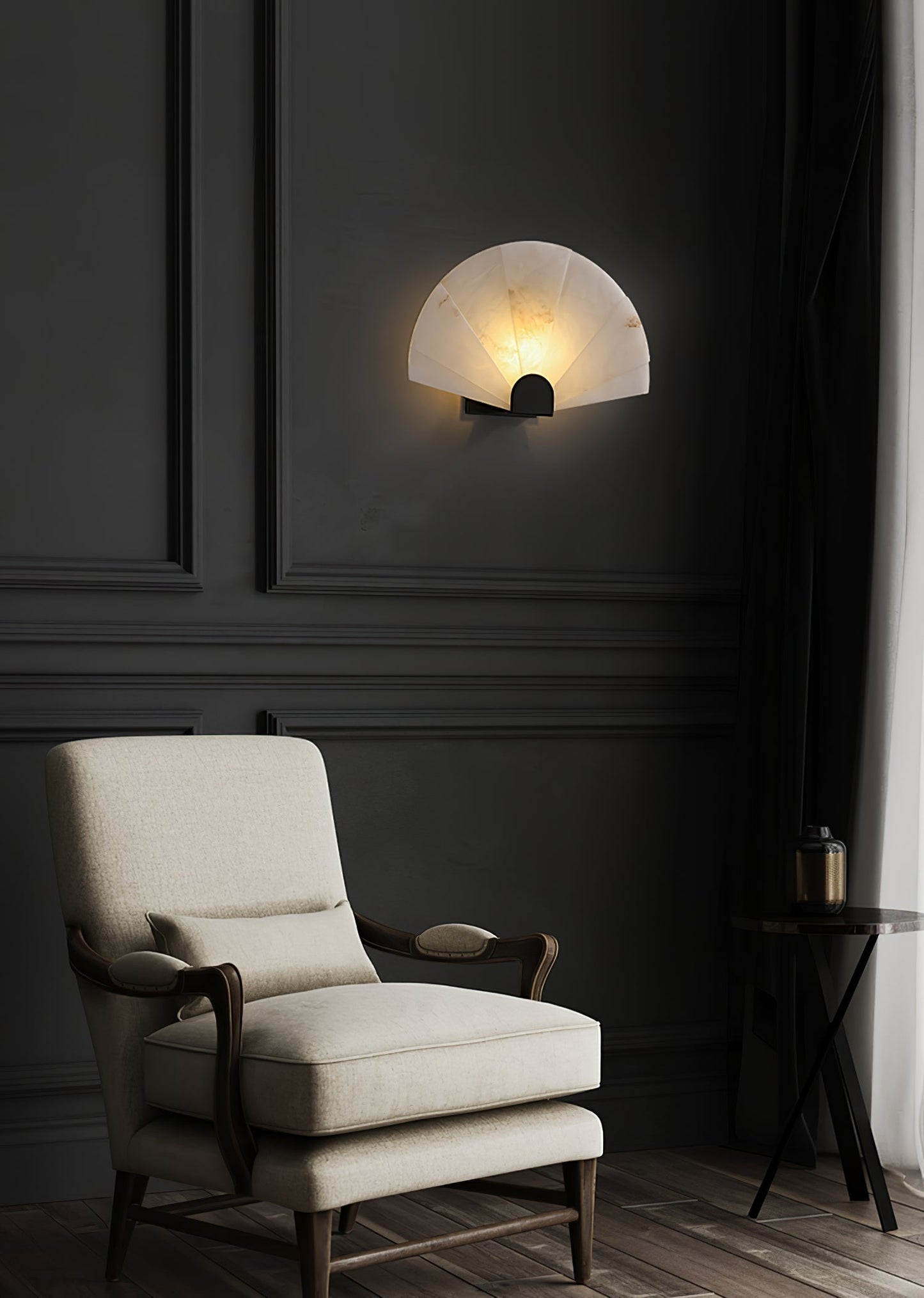 Aurelia Minimalist Alabaster Wall Light