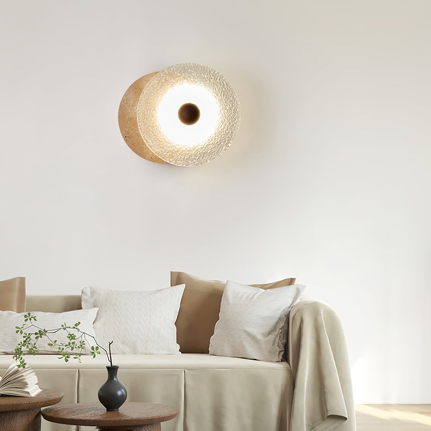 Olivia Travertine Wall Light