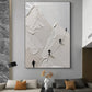 Skier Plaster Art Texture Wall Art