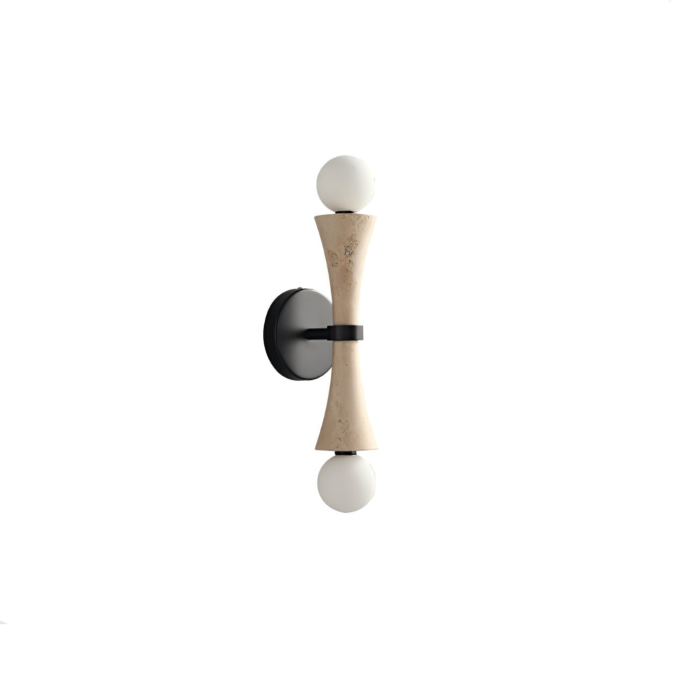 Oloriel Sculptural Travertine Wall Light