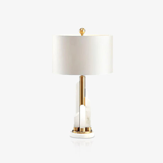 Olvenor Cylindrical Alabaster Table Lamp