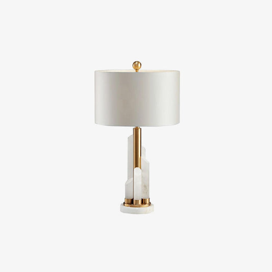 Olvenor Cylindrical Alabaster Table Lamp