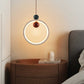 Vovinyra Circular Travertine Pendant Light