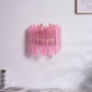 Aurora Wall Lamp Pink Murano Glass Tube