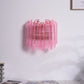 Aurora Wall Lamp Pink Murano Glass Tube