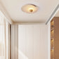 Orlora Circular Travertine Ceiling Light