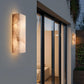 Orvian Minimalist Alabaster Outdoor Wall Light