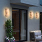 Orvian Minimalist Alabaster Outdoor Wall Light