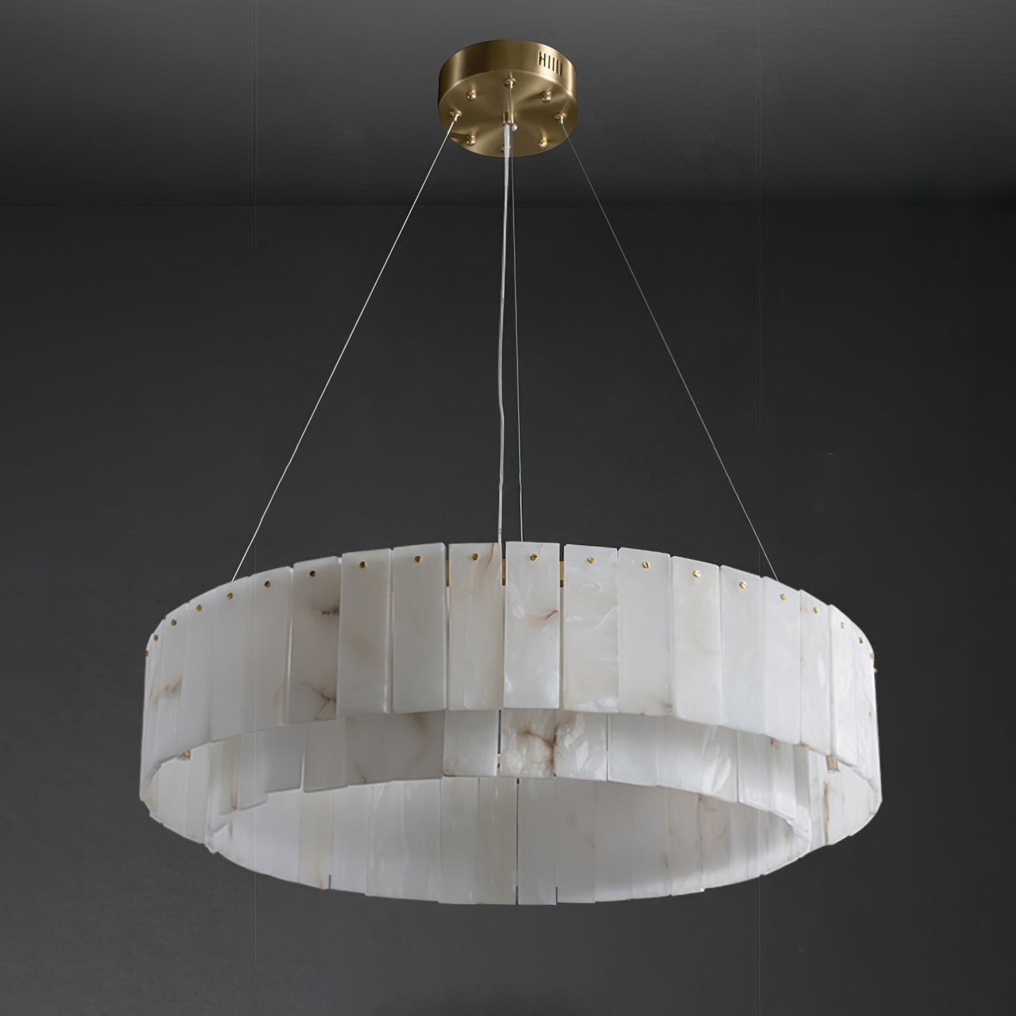 Zelaean Alabaster Round Pendant Light