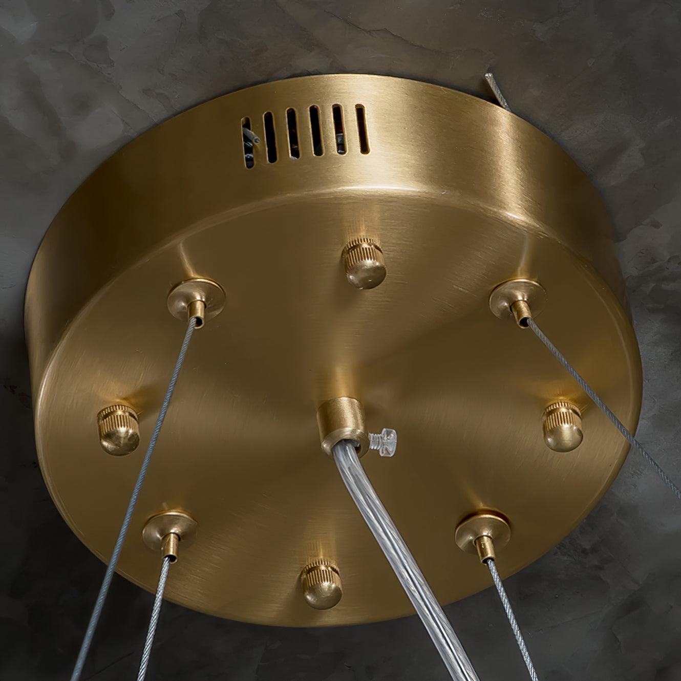 Zelaean Alabaster Round Pendant Light