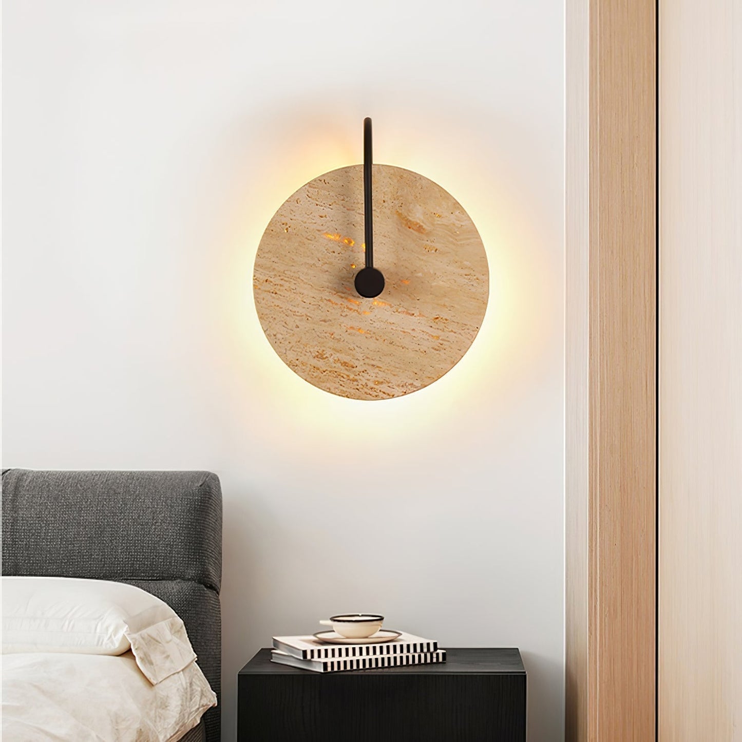 Kara Travertine Wall Light