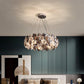 Lustra Chandelier Scale Crystal Round With Gold LED