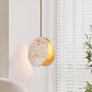 Lunarae Crescent Travertine Pendant Light