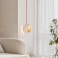 Lunarae Crescent Travertine Pendant Light