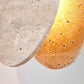 Lunarae Crescent Travertine Pendant Light