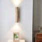 Olvaros Slim Cylinder Travertine Wall Light
