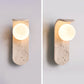 Cutalos Sconce-frame Travertine Wall Light