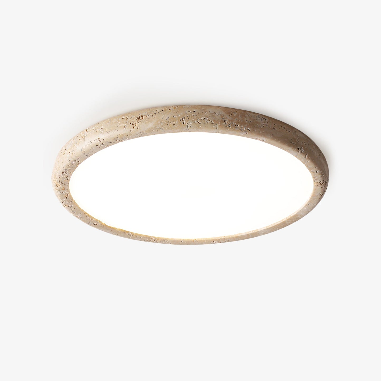 Aurrina Ring Frame Travertine Ceiling Light