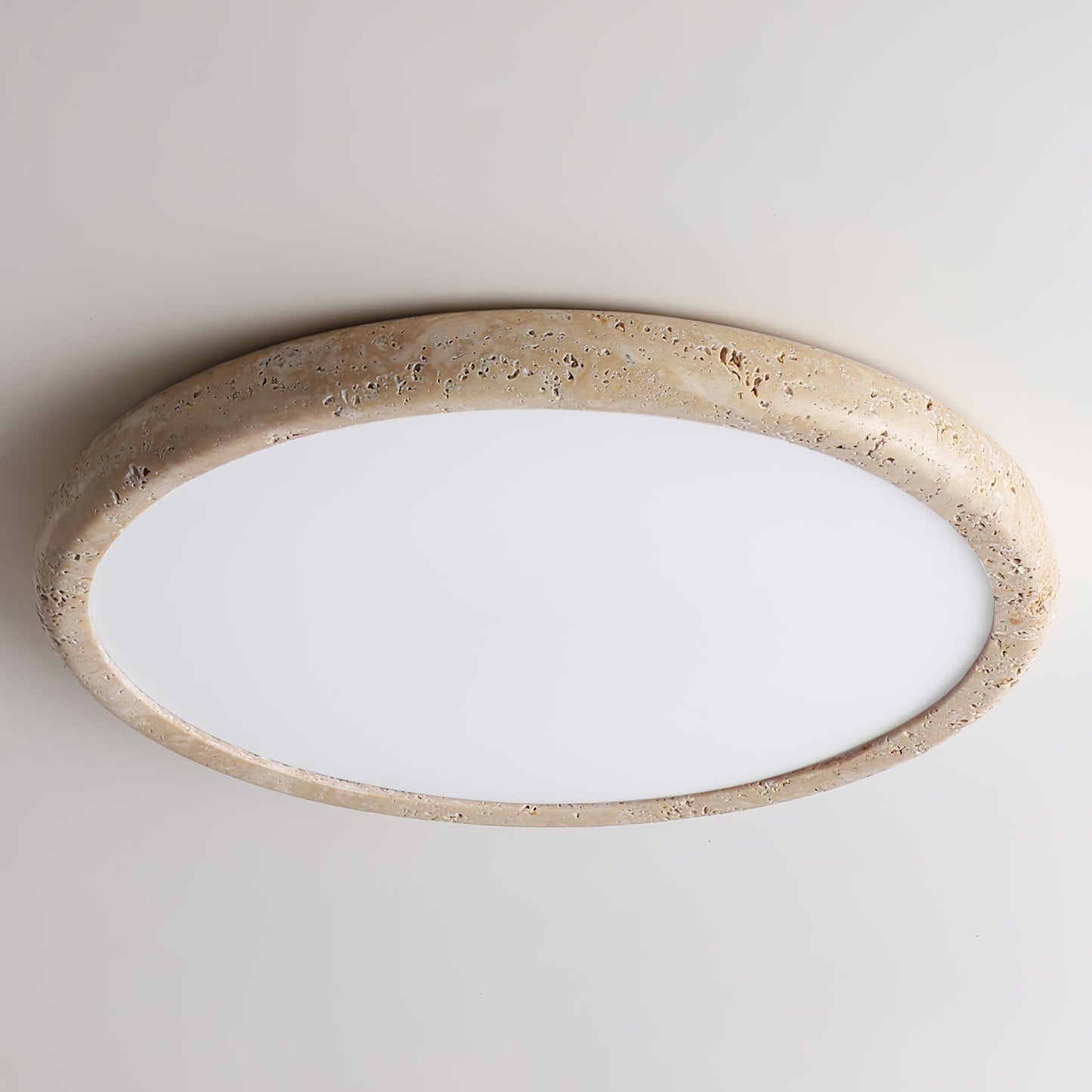 Aurrina Ring Frame Travertine Ceiling Light