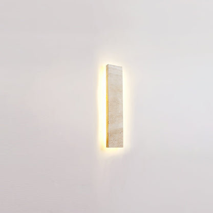 Olnorir Slim Rectangle Travertine Wall Light
