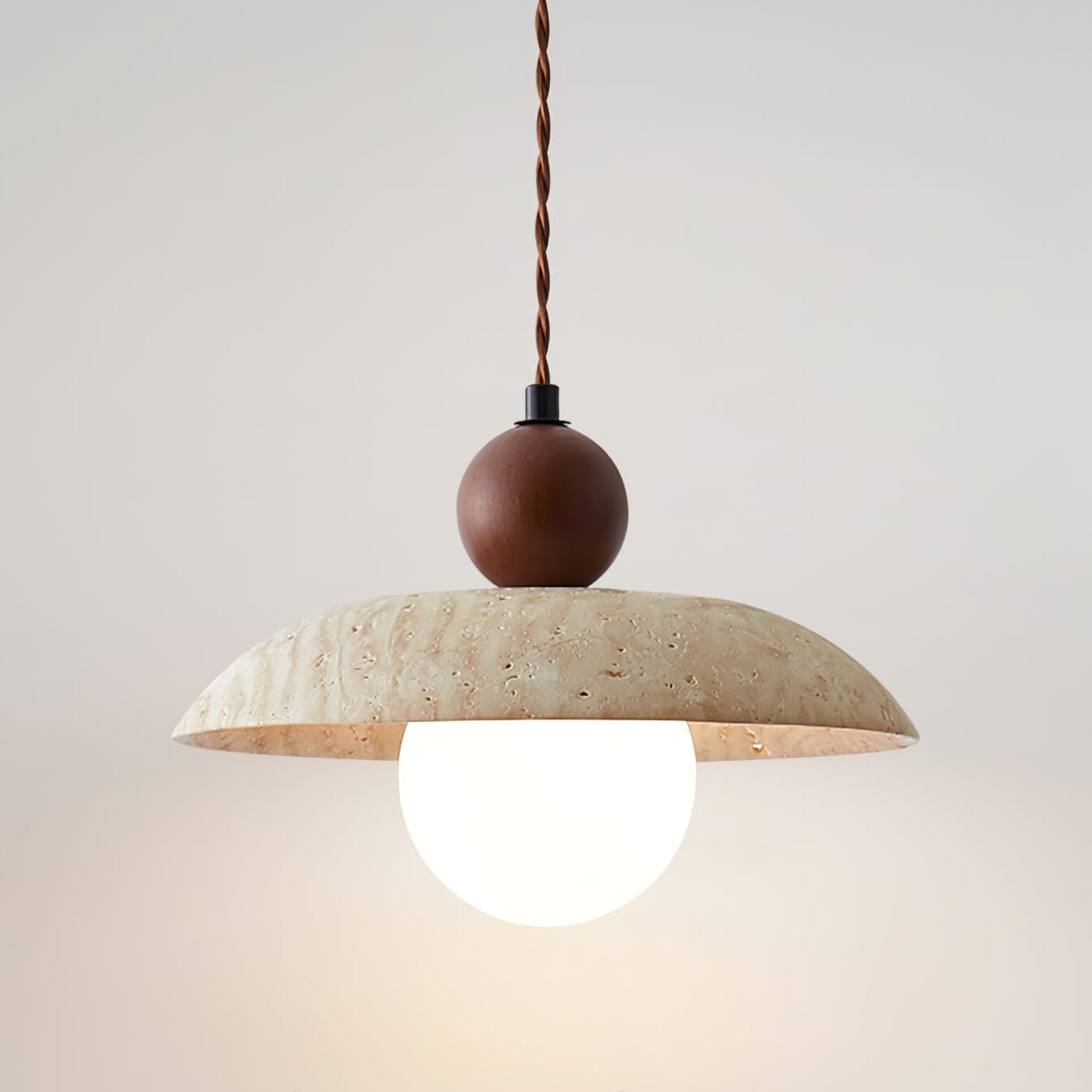 Soleil Travertine Pendant Light