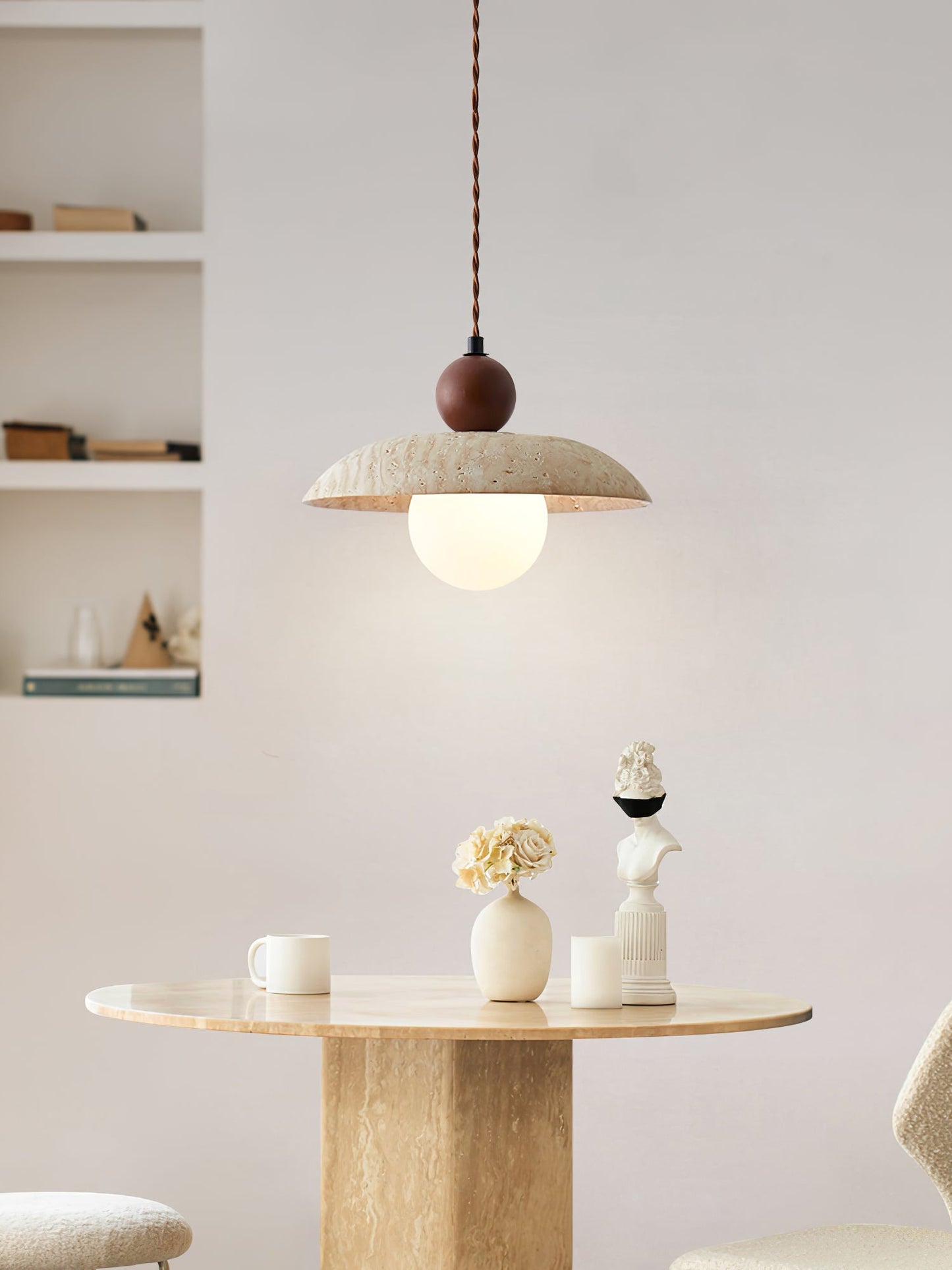 Soleil Travertine Pendant Light