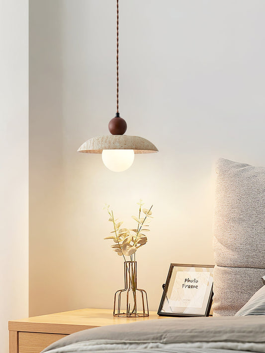 Soleil Travertine Pendant Light