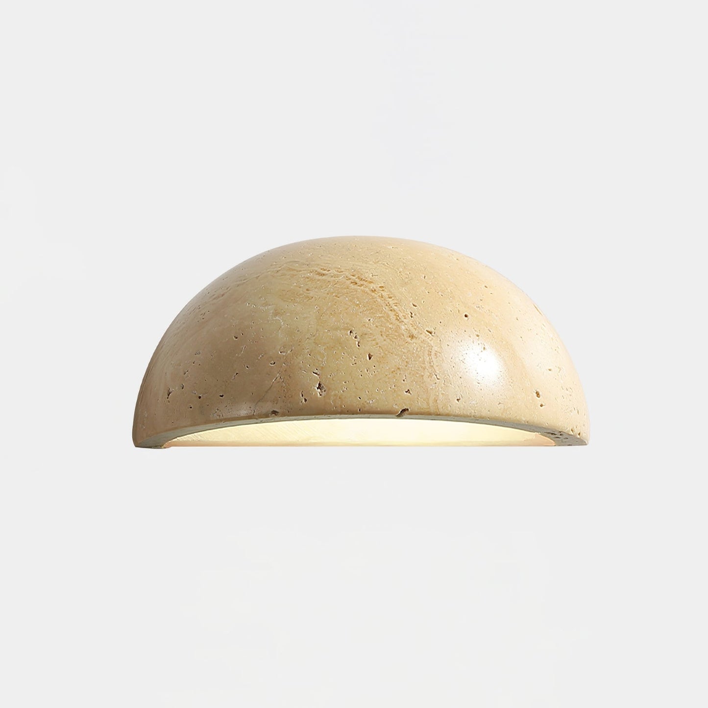 Vethayra Half-dome Travertine Wall Light