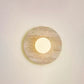 Vephair Bowl-frame Travertine Wall Light