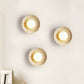 Vephair Bowl-frame Travertine Wall Light
