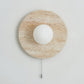 Vephair Bowl-frame Travertine Wall Light