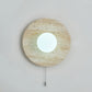Vephair Bowl-frame Travertine Wall Light