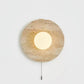 Vephair Bowl-frame Travertine Wall Light