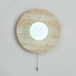 Vephair Bowl-frame Travertine Wall Light