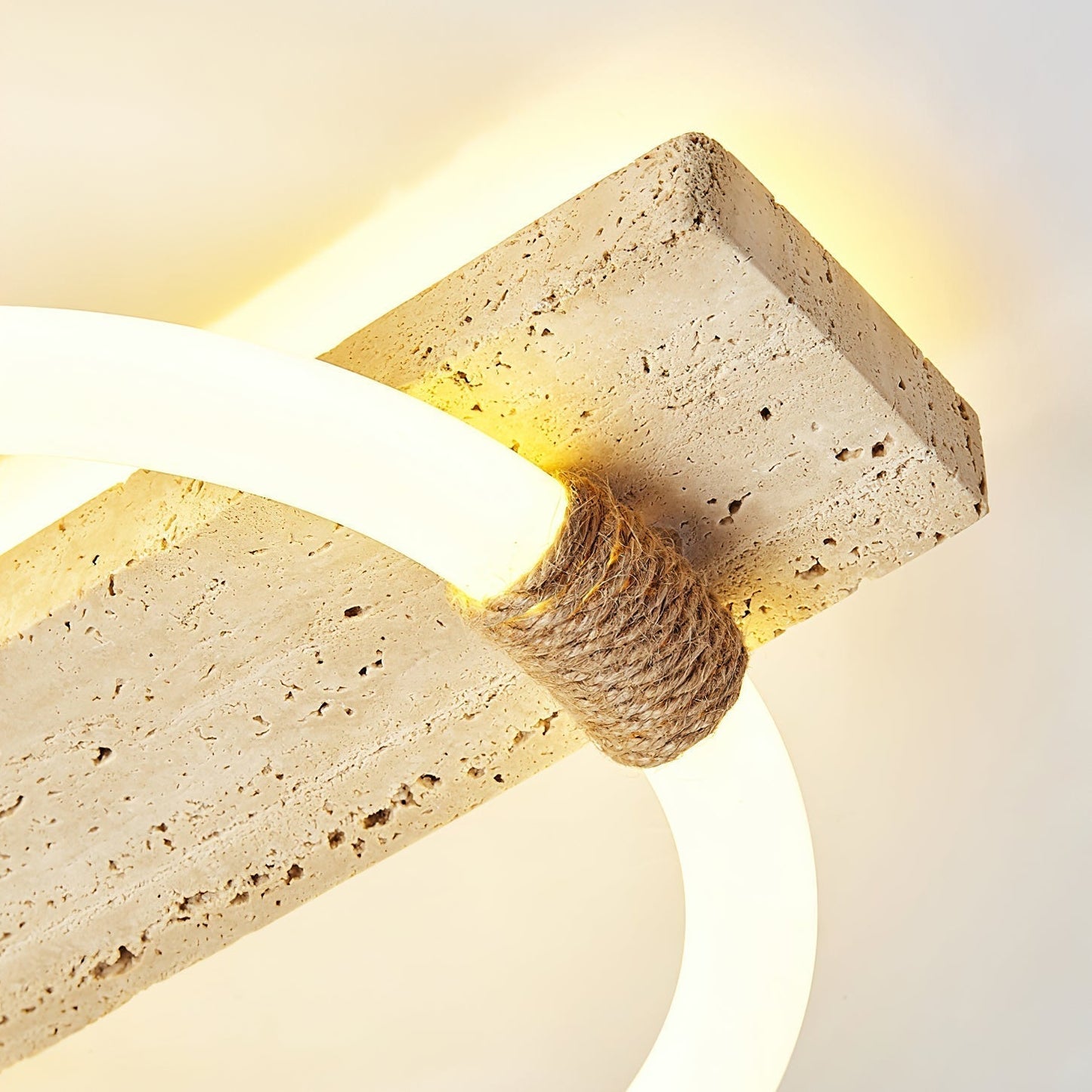 Elmaryra Ringed Travertine Wall Light