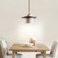 Elvaria Disc Cylinder Travertine Pendant Light