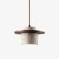 Elvaria Disc Cylinder Travertine Pendant Light