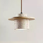 Elvaria Disc Cylinder Travertine Pendant Light
