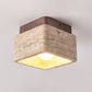Alaearis Textured Travertine Ceiling Light