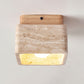 Alaearis Textured Travertine Ceiling Light