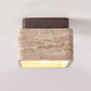 Alaearis Textured Travertine Ceiling Light