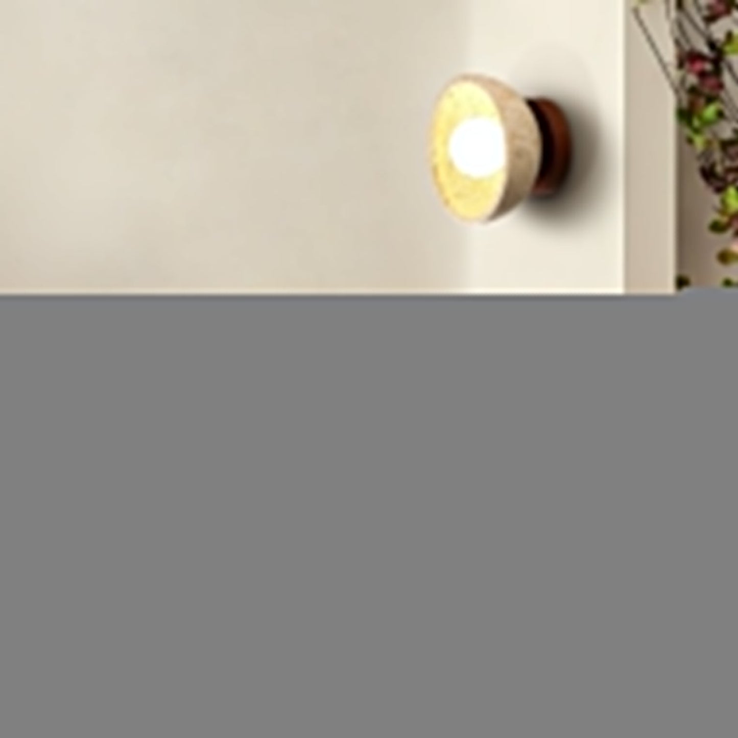 Vacaris Half-dome Travertine Wall Light