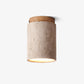 Aurnorira Cylinder Cap Travertine Ceiling Light