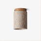 Aurnorira Cylinder Cap Travertine Ceiling Light